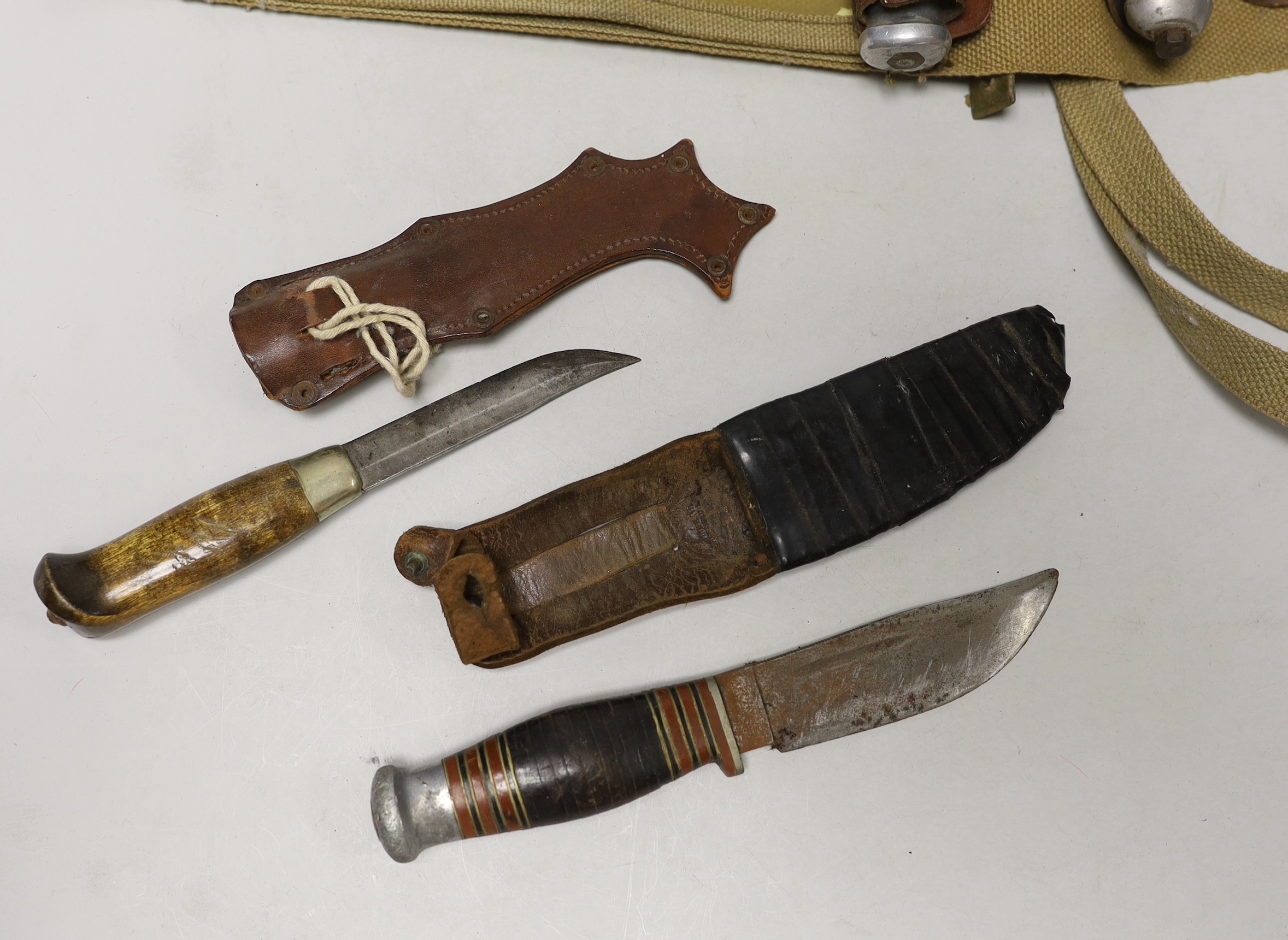 A group of five various knives
